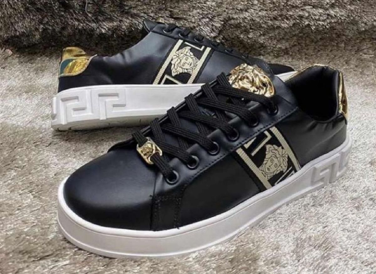 Tenis versace hot sale preto