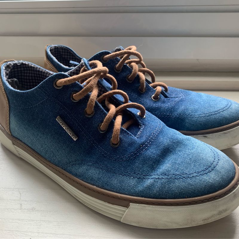 Sapatênis West Coast 42 Jeans com Avelã, Bem Conservado Sapato Masculino  West Coast Usado 75683294 enjoei