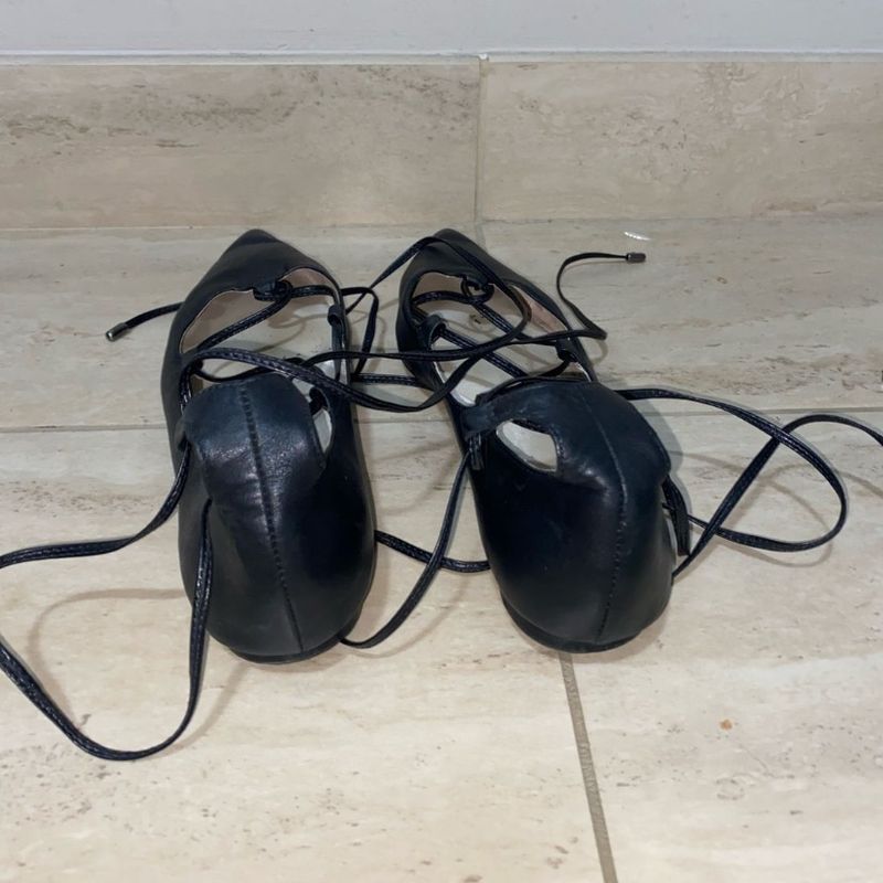 Sapatilha Lace Up Black - Vinci Shoes