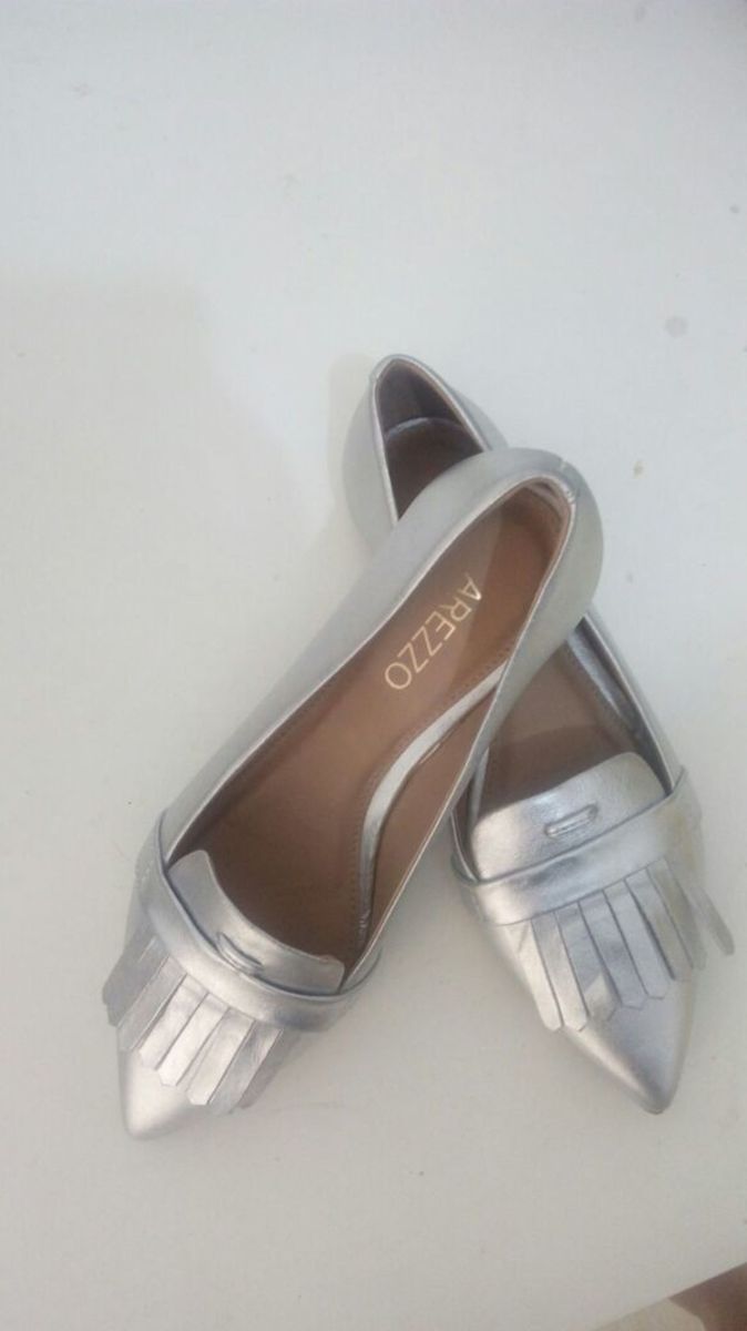 sapatilha prata arezzo