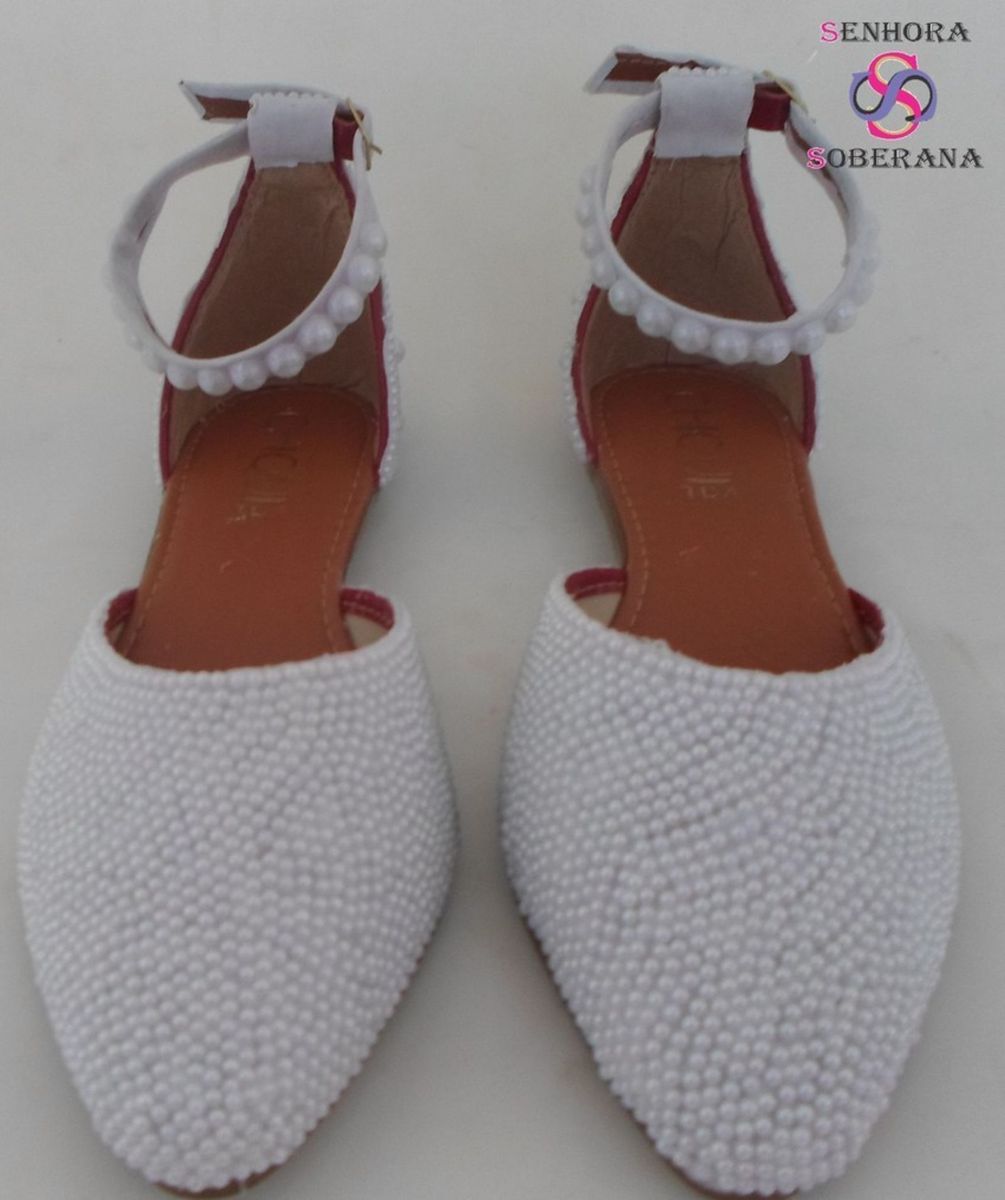 sapatilha branca para noiva