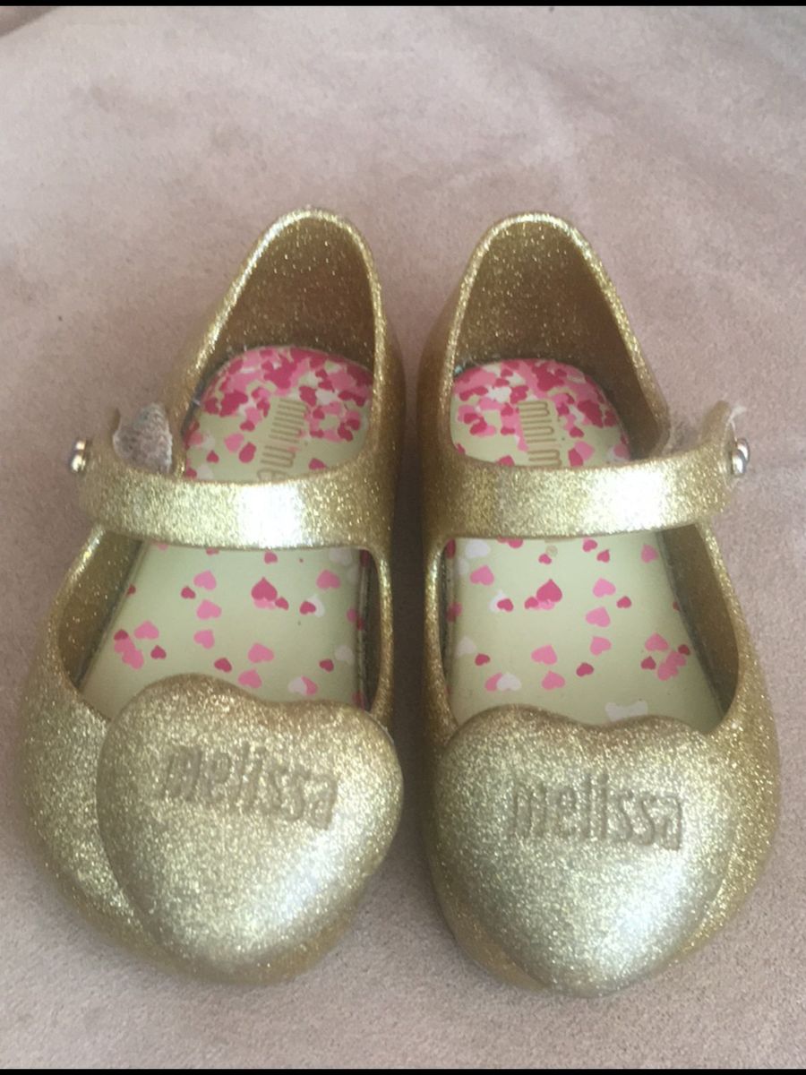 sapatilha melissa dourada