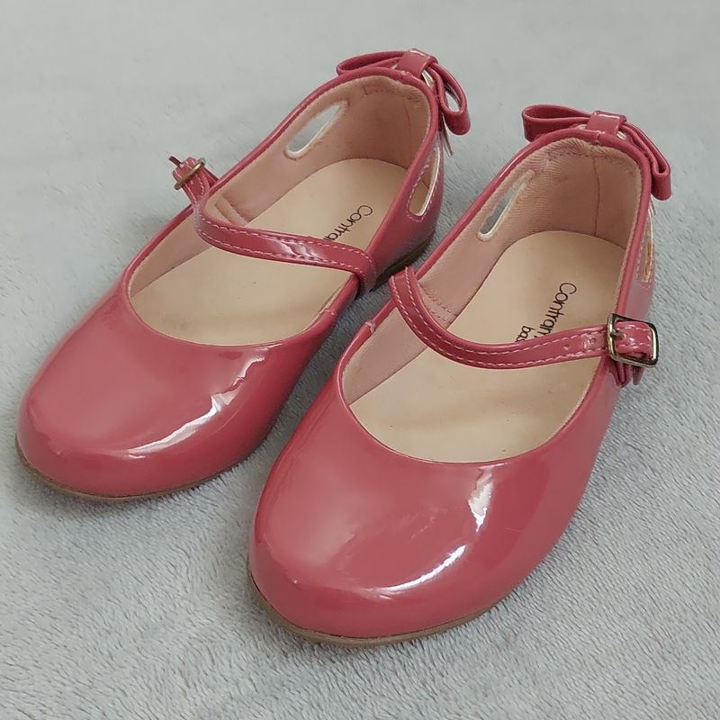 Sapatilha Rosa Infantil Contramão Calçado Infantil para Meninas