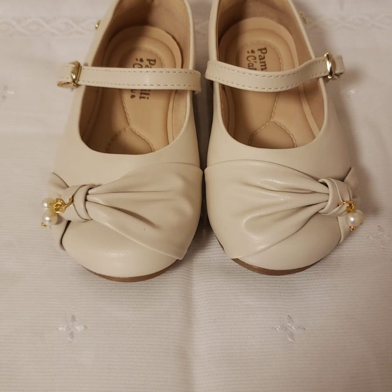 Sapatilha Infantil Pampili Bege Calçado Infantil para Meninas Pampili  Usado 81269418 enjoei