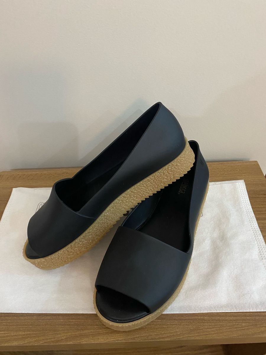 Sapatilha Melissa Puzzle Ad Preto Sapatilha Feminina Melissa Usado 95192056 enjoei