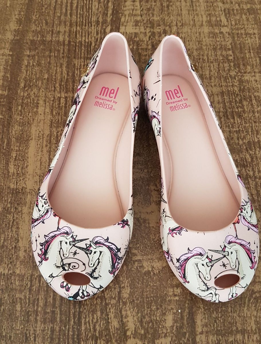 sapatilha melissa unicornio
