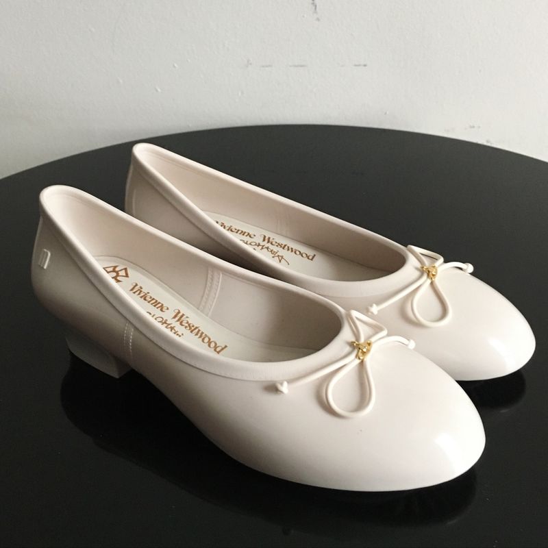 Sapatilha Melissa Vivienne Westwood Anglomania Melissa Margot High Branca  Sapatilha Feminina Melissa Nunca Usado 37901321 enjoei