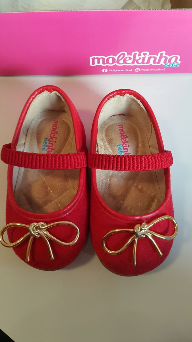 tenis molekinha vermelho