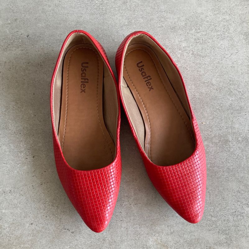Sapatilha Usaflex Vermelha Linda Usaflex Usado 93433107 enjoei