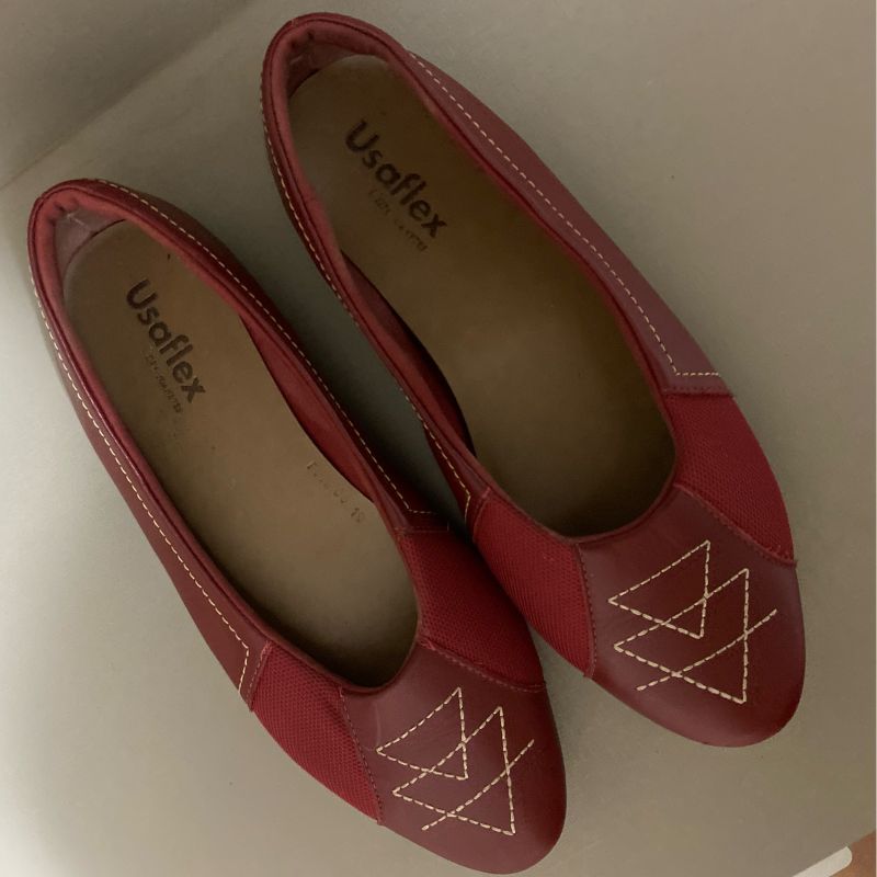 Sapatilha Vermelha Sapatilha Feminina Usaflex Usado 104662674 enjoei