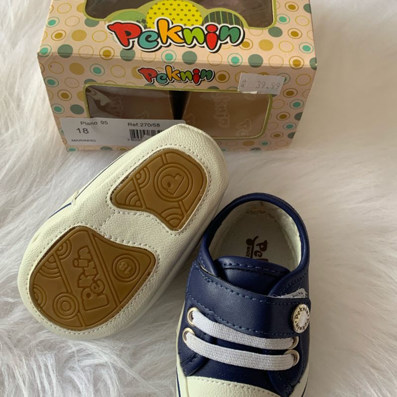 Sapatinho Beb Tamanho 18 Cal ado Infantil para Beb Pekinin