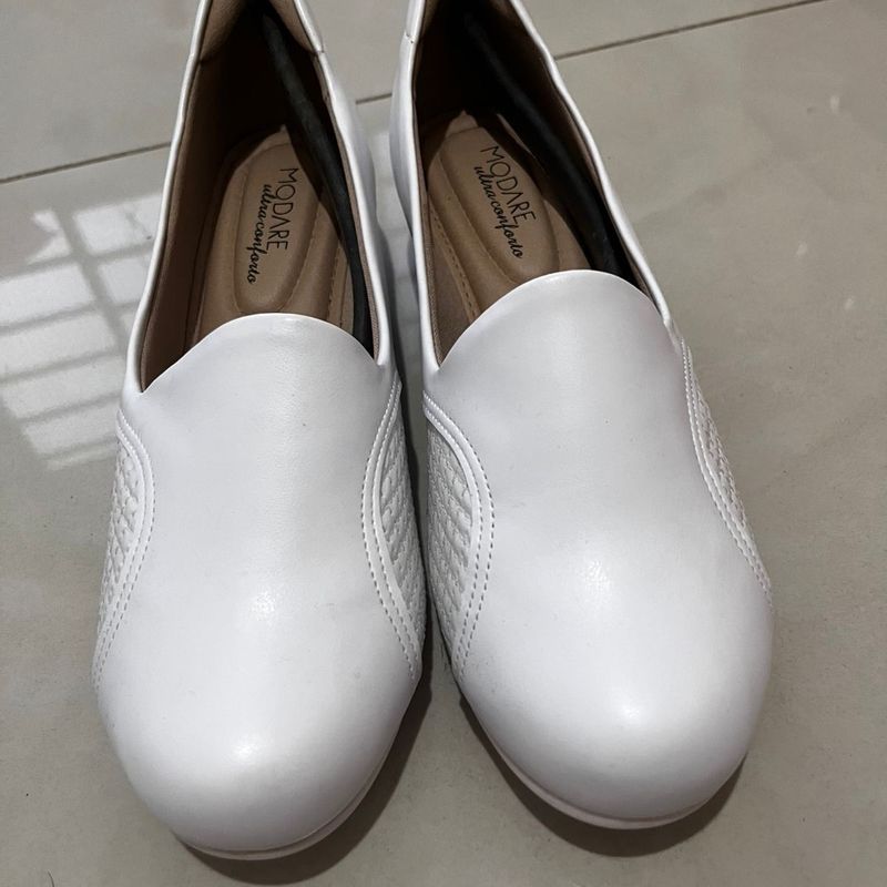 Sapatinho Boneca Branco Modare Sapato Feminino Modare Nunca