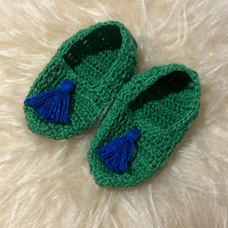 Mocassim shops de croche para bebe