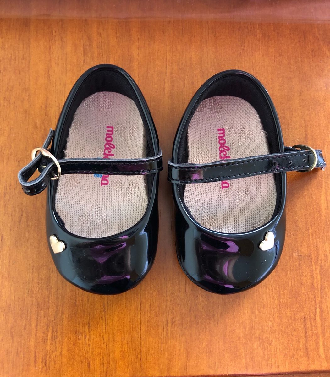 sapatinho verniz bebe