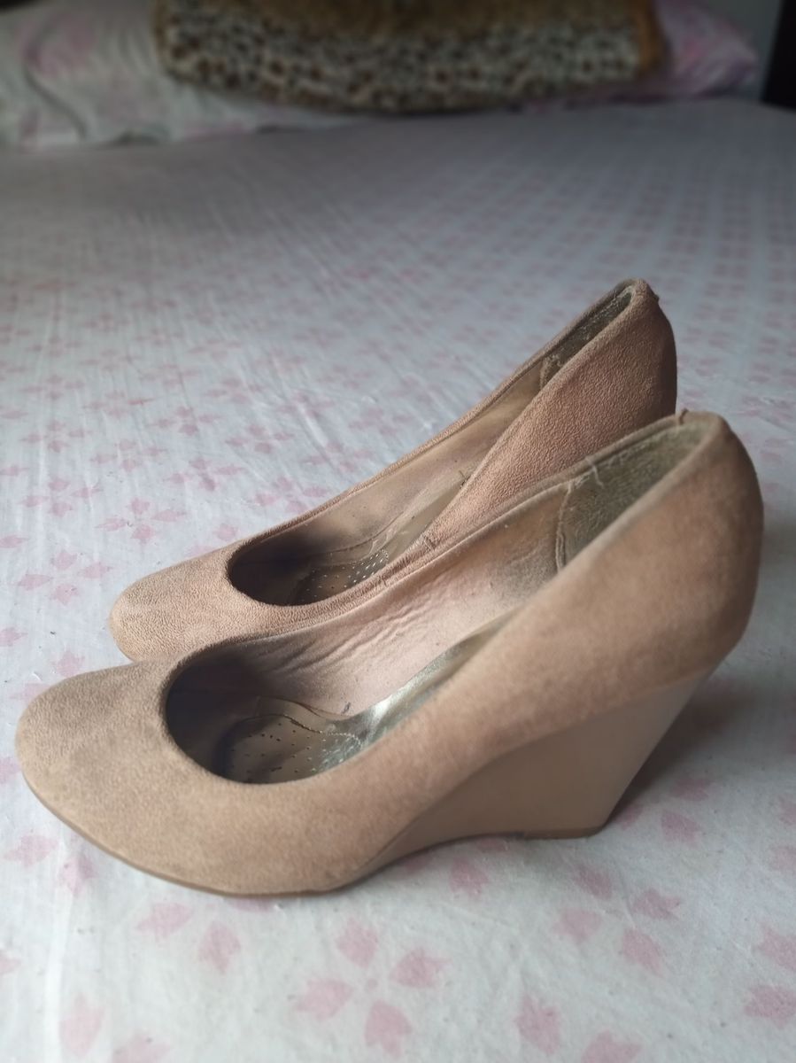 sapato beira rio camurça