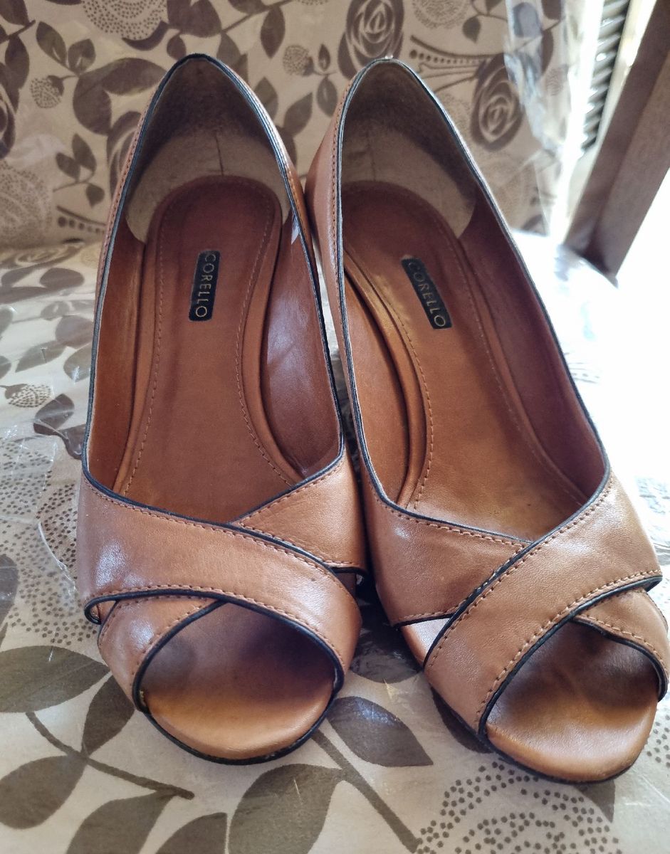 Sapato Anabela Corello Caramelo Sapato Feminino Corello Usado