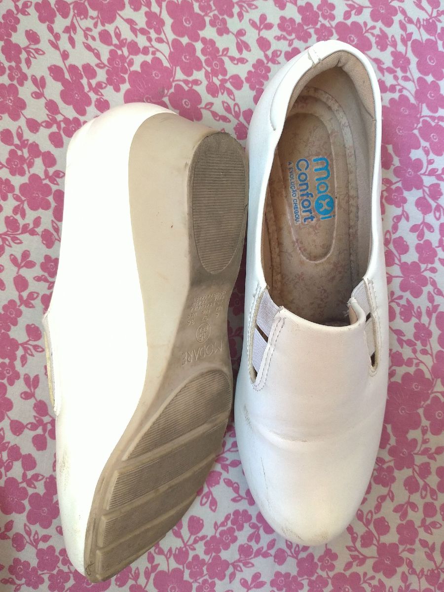 max confort sapatos branco