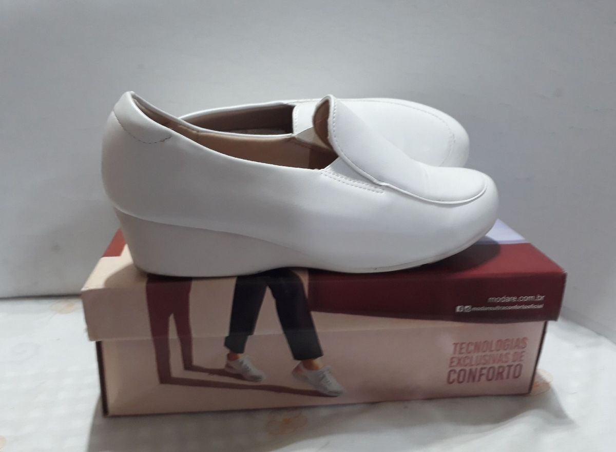sapatos branco modare