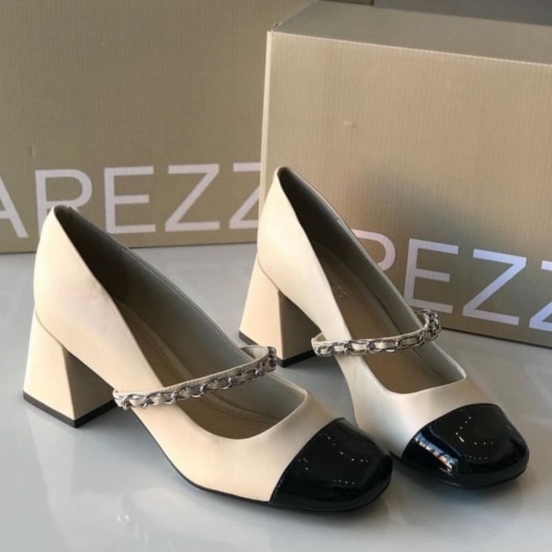 Sapato Arezzo Scarpin Mary Jane Cap Toe Off Corrente Desejo 2023 Sapato Feminino Arezzo Nunca Usado 89905109 enjoei