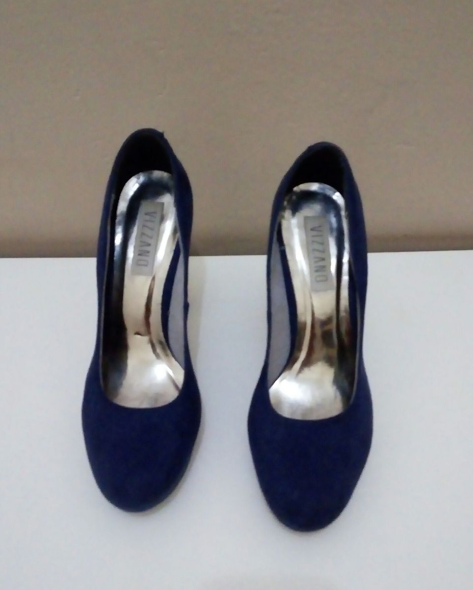 sapatos azuis marinho