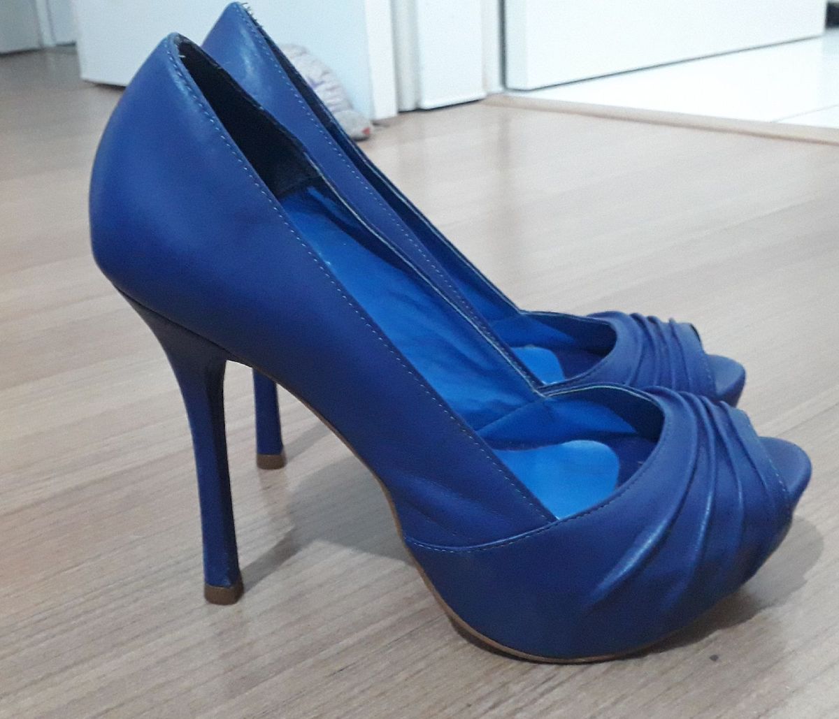sapato azul royal