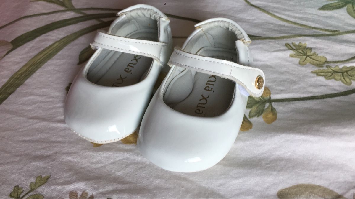 sapato bebe couro