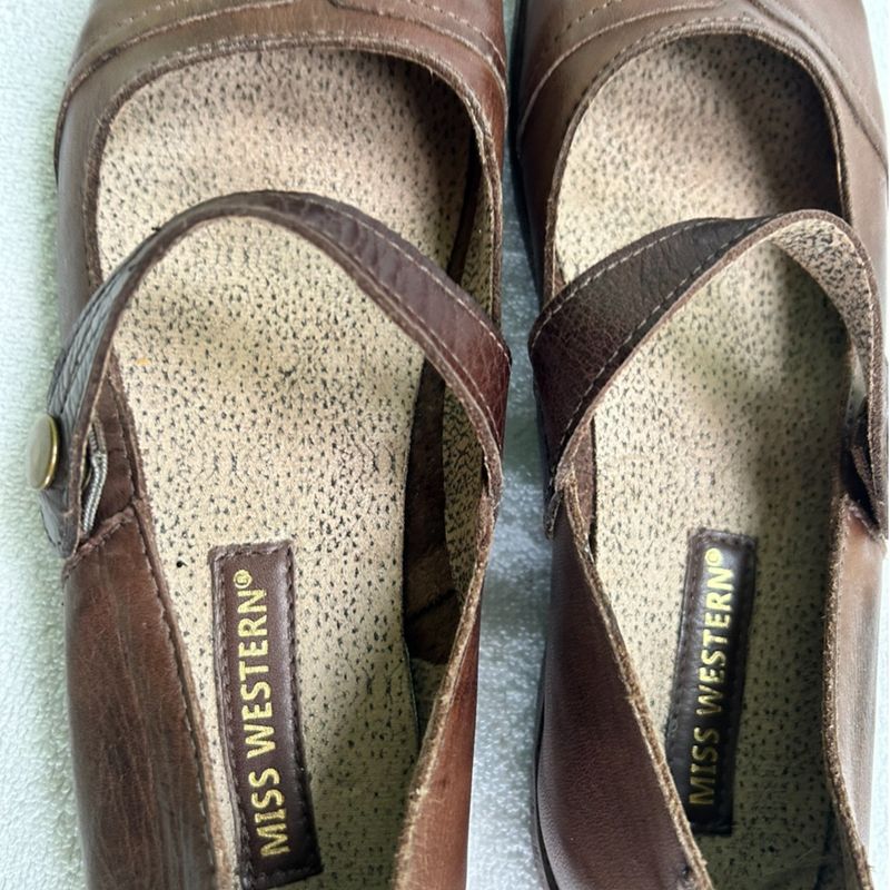 Calçados Sapatilha De Couro Miss Western Sapato Feminino Miss