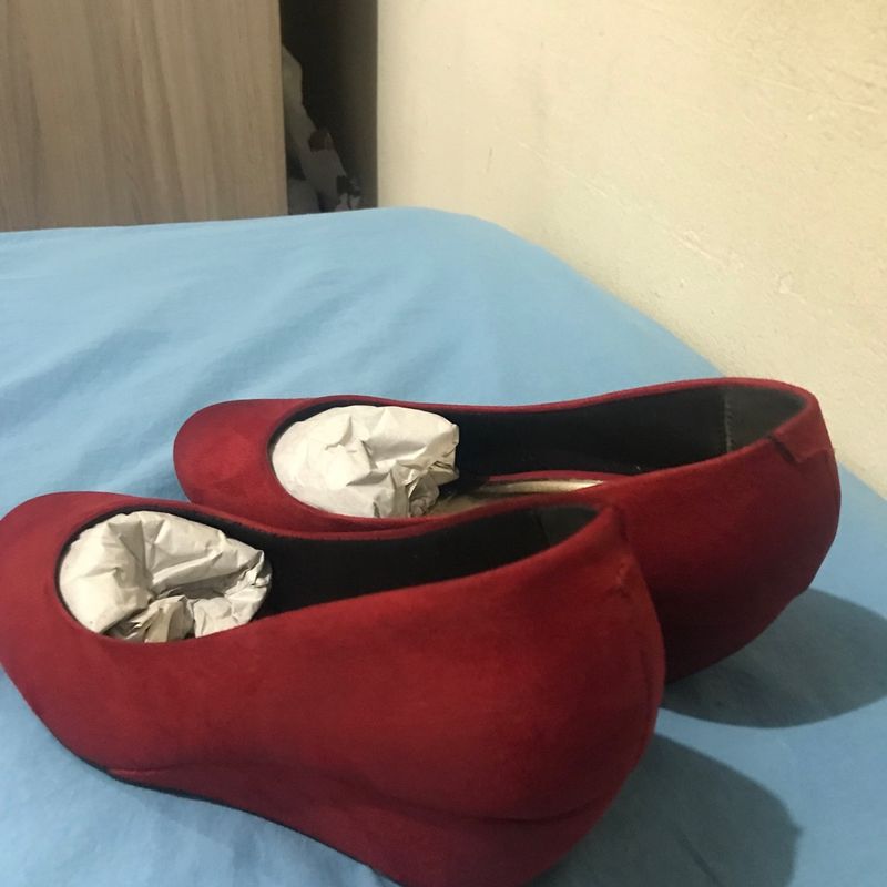 Sapato boneca best sale beira rio vermelho