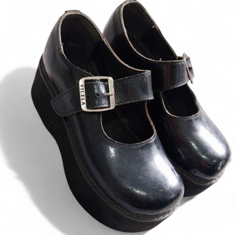 Sapato Boneca Preto Vilela Boots Usado 110913801 enjoei
