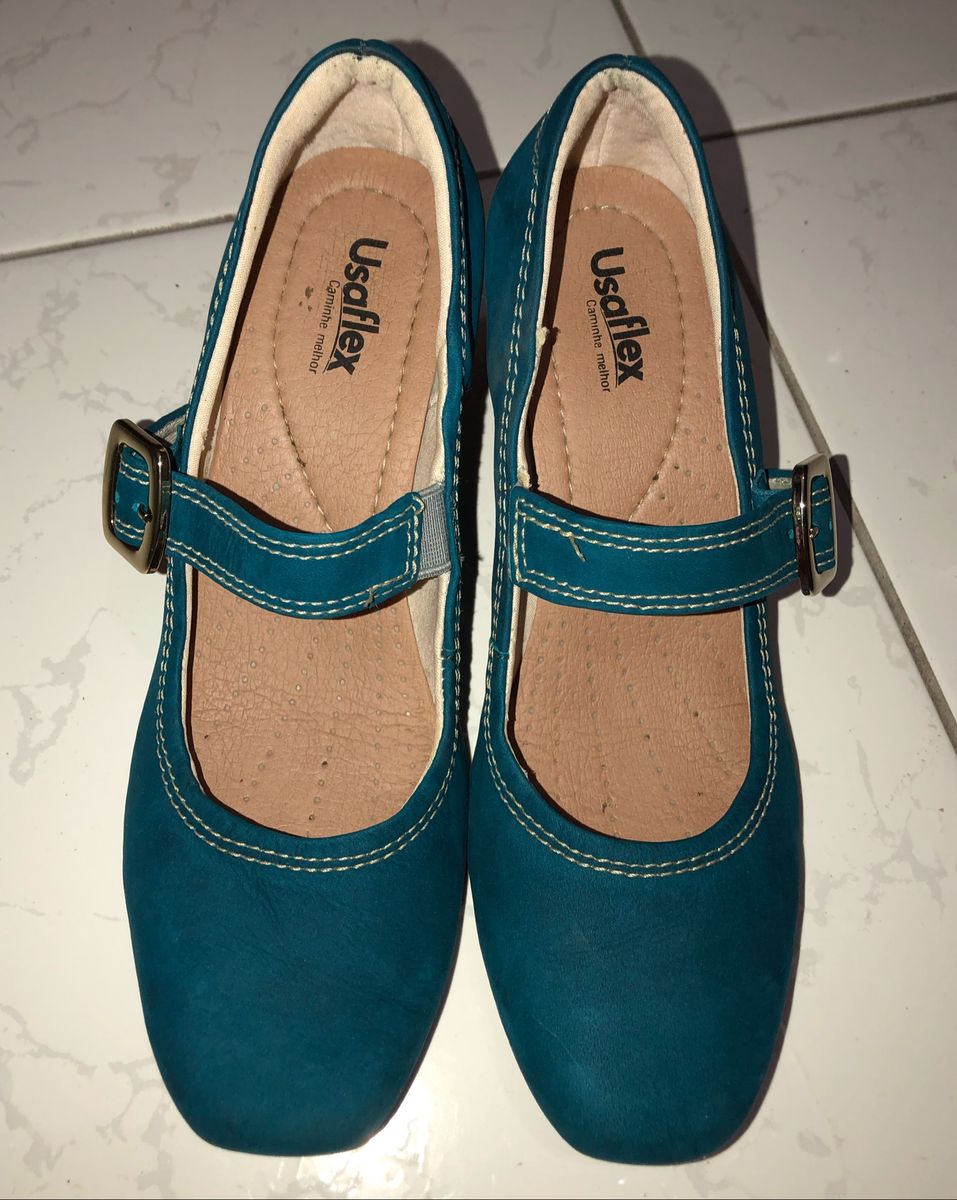 sapato usaflex azul