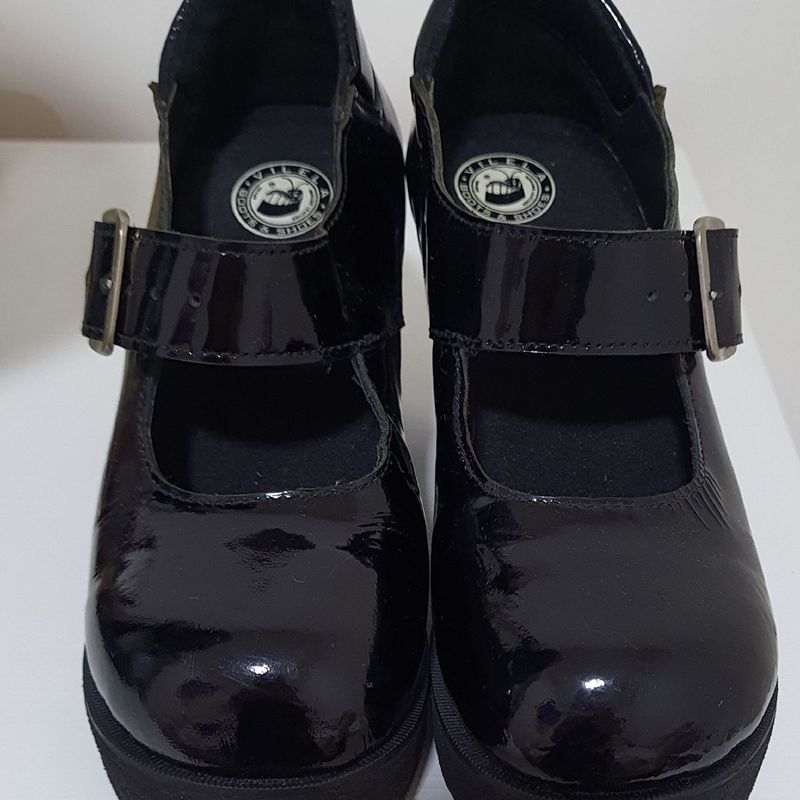 Sapato Boneca Vilela de Couro Sapato Feminino Vilela Boots Usado  109230819 enjoei