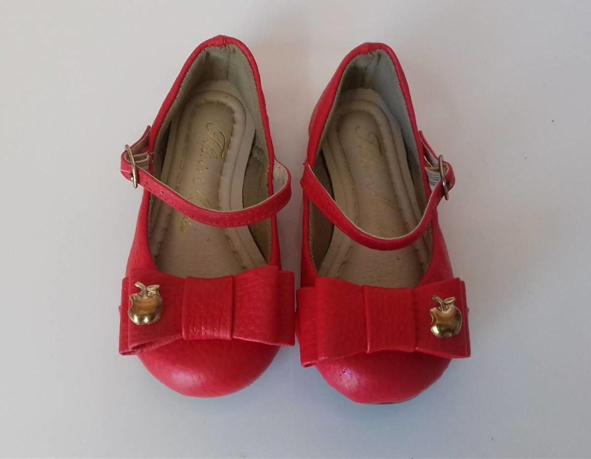 sapato infantil branca de neve
