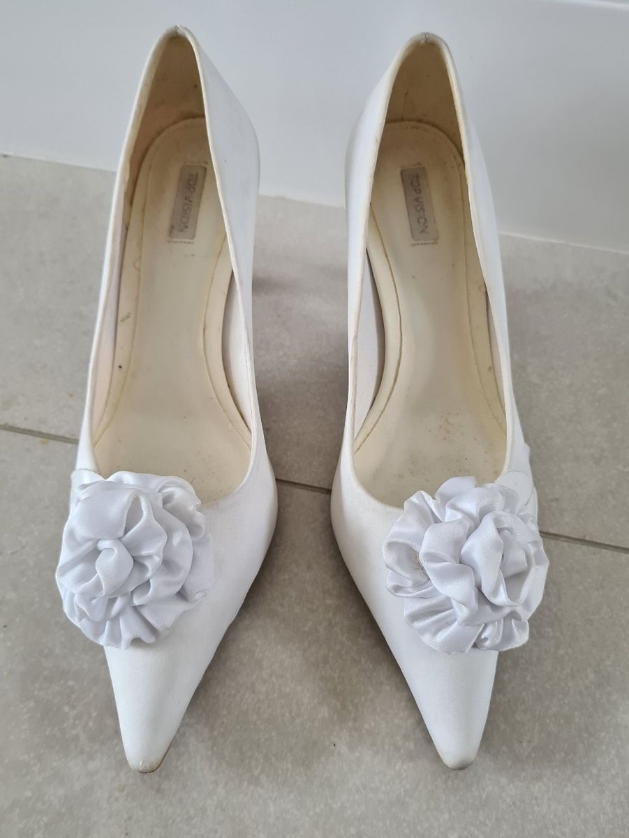 Sapato branco sale casamento