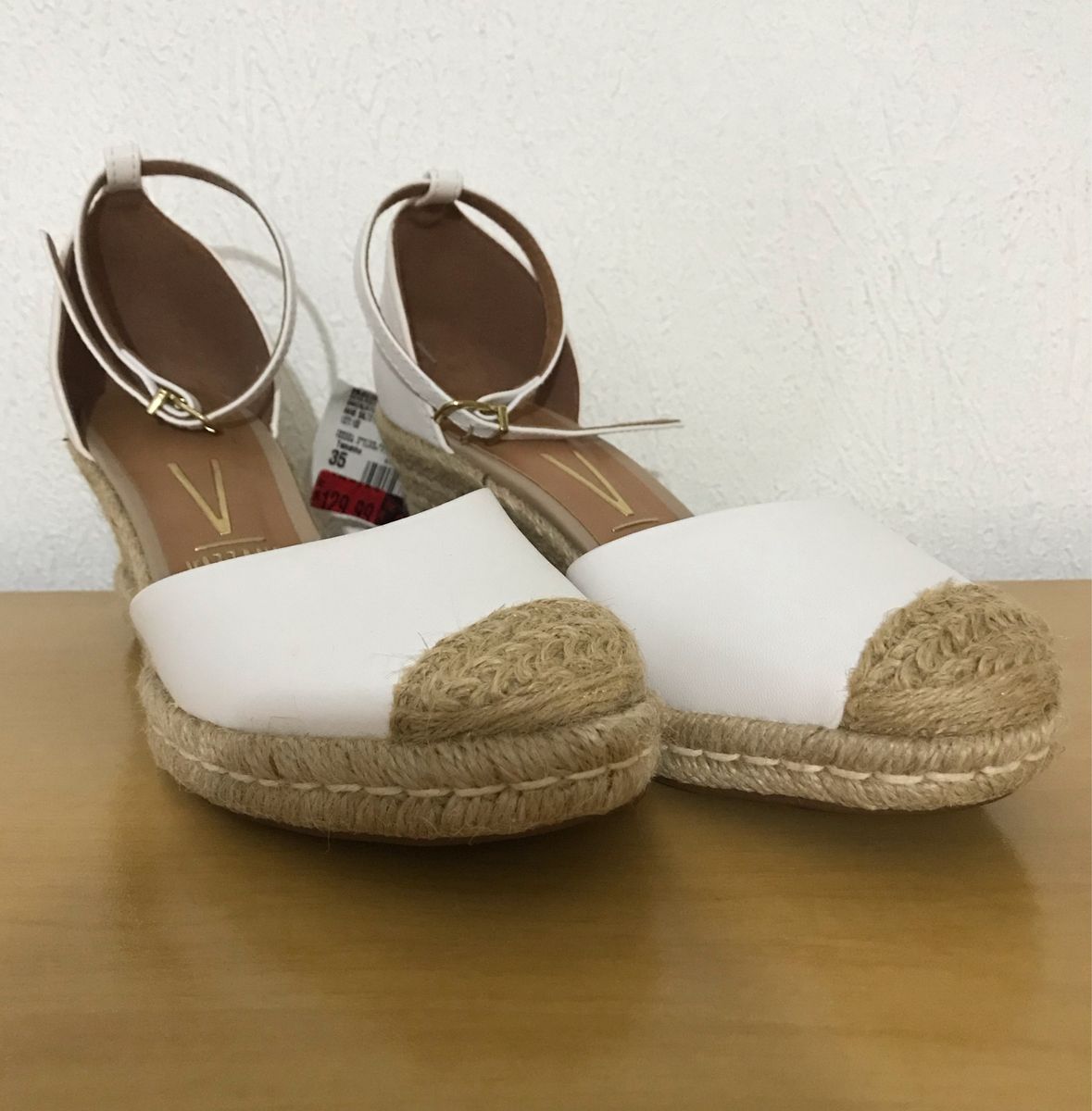 Sapato espadrille hot sale anabela vizzano