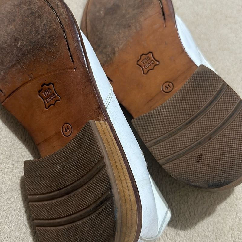 Sapato Branco Masculino Mariner Extra Softness Tamanho 41/42