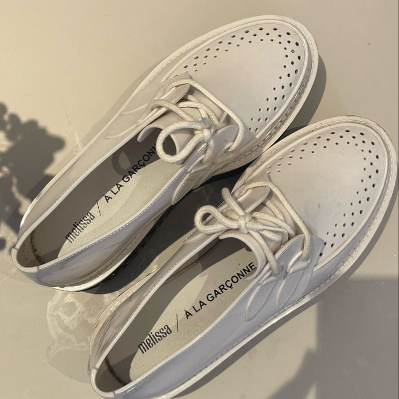 Sapato branco fashion melissa