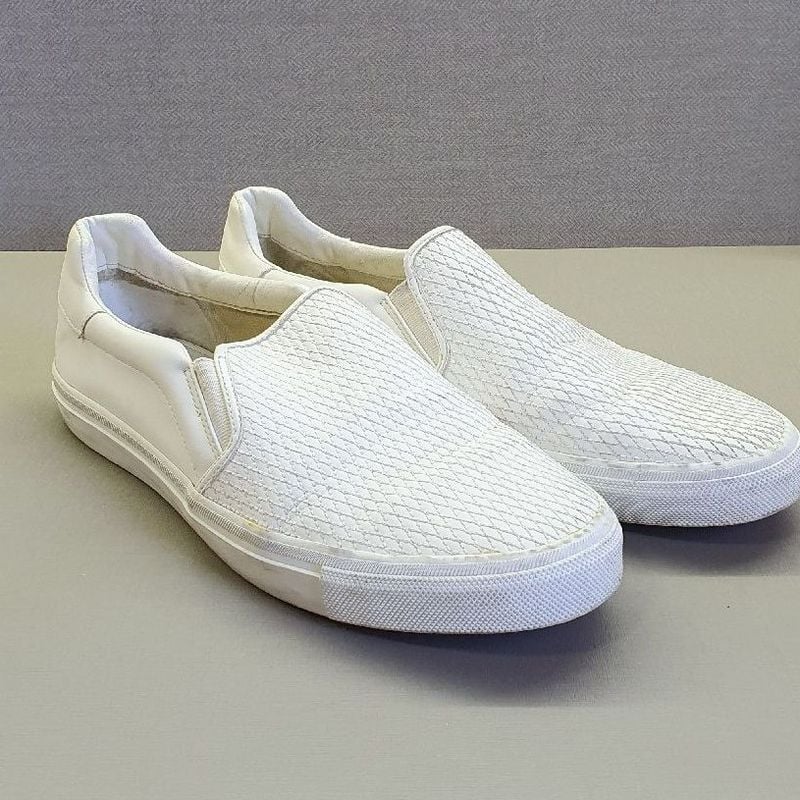 Sapato Branco Tênis Slip On Zara Masculino com Matelasse 45 Veste