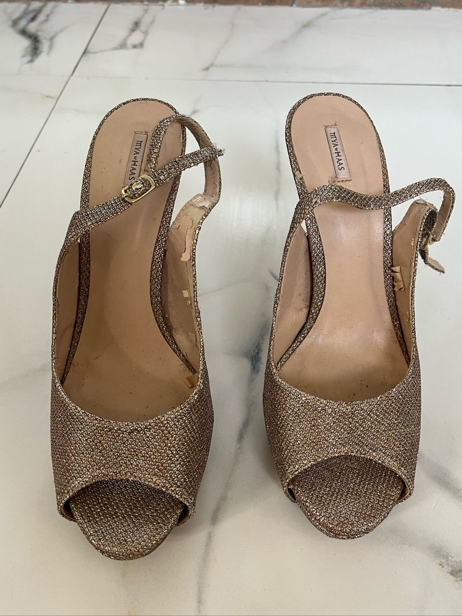 Sapato Brilhante Mya Haas Sapato Feminino Mya Haas Usado