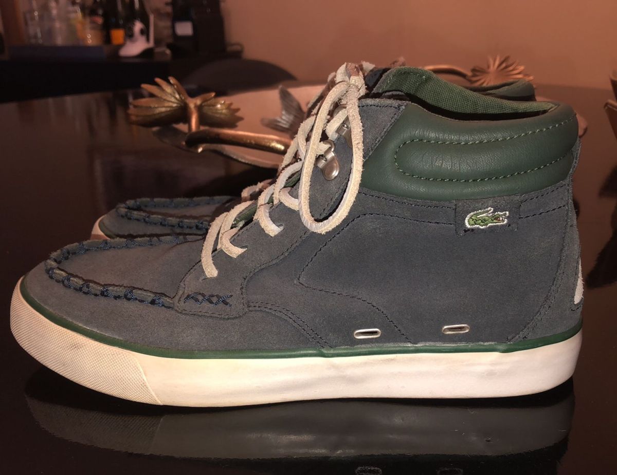 tenis cano alto lacoste