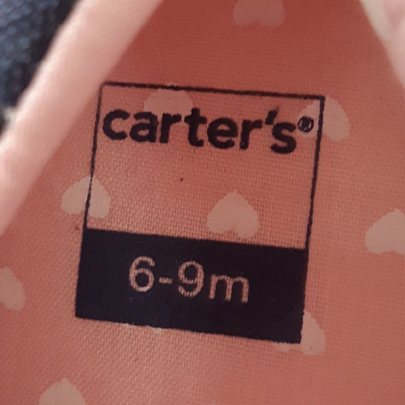 Sapato store carters tamanho