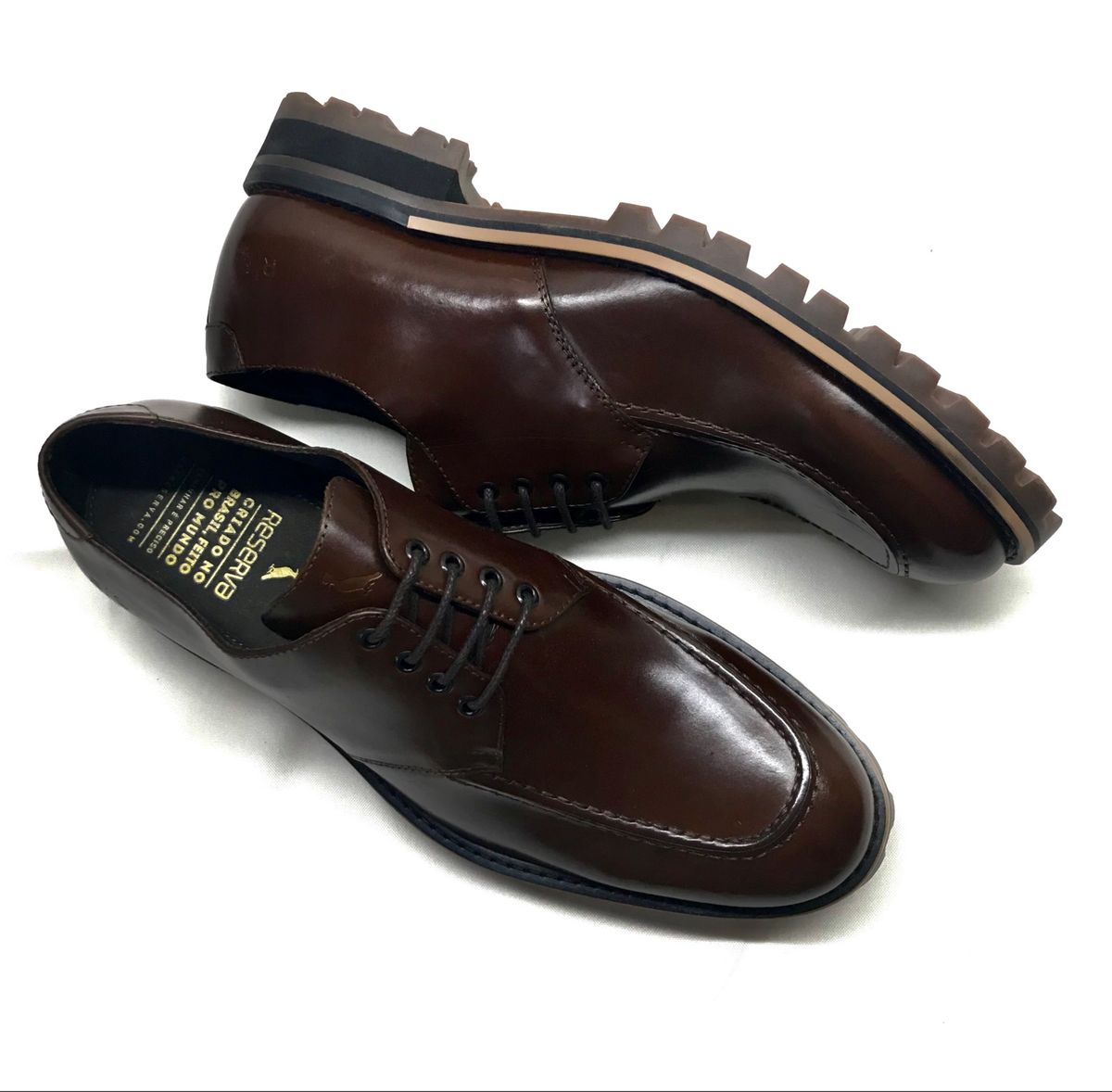 sapato casual couro reserva tratorado