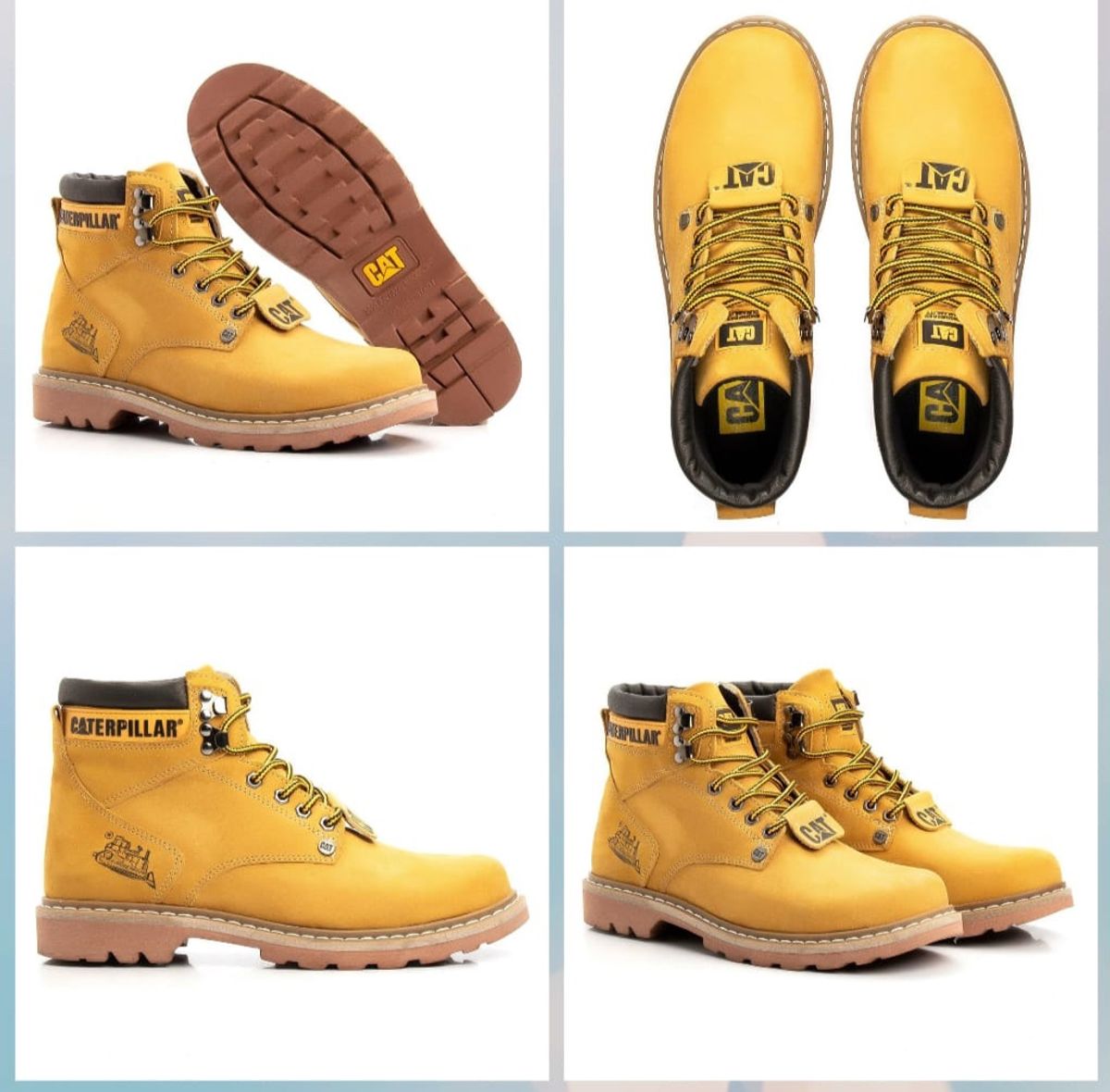 Bota Coturno Caterpillar Original Couro Legitimo Qualidade Premium -  Alfredo Store