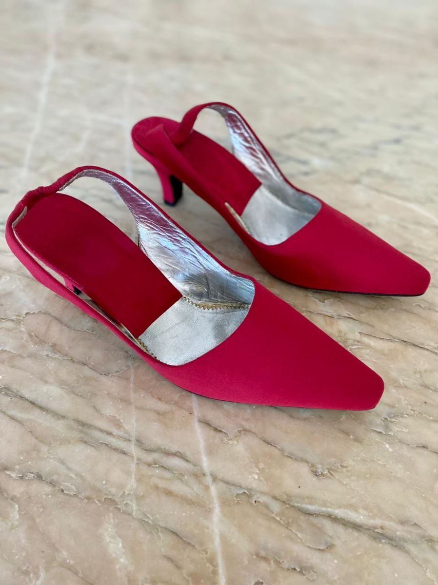 Sapato store chanel vermelho