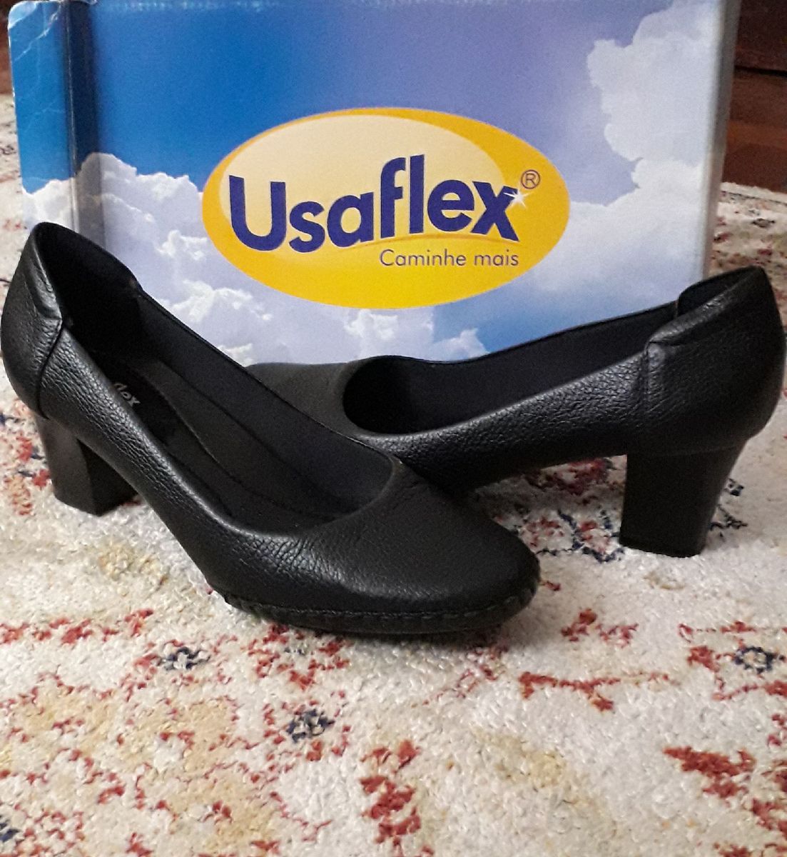 sapatos linha conforto usaflex