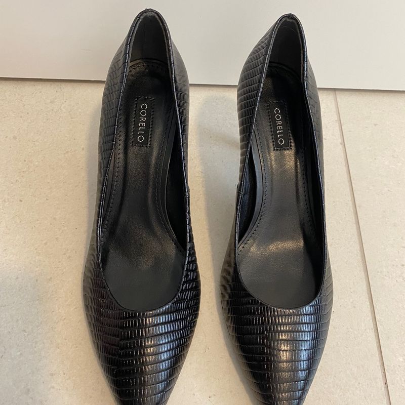 Sapato Feminino Scarpin Preto Corello Sapato Scarpin Preto Corello