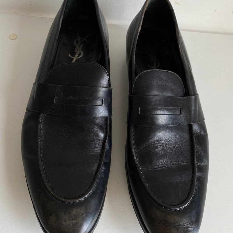 Sapato Ysl Sapato Yves Saint Laurent Masculino Sapato De Couro