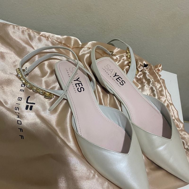 Sapato de Noiva Sapato Feminino Jorge Bischoff Usado 83159511