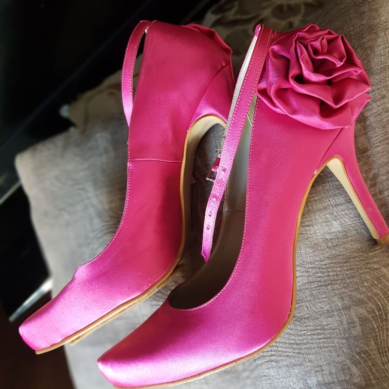 Pink Sapato Vermelho Para Noiva Sapato Colorido Noiva De Sapato