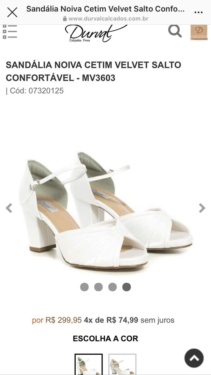 sapato noiva durval