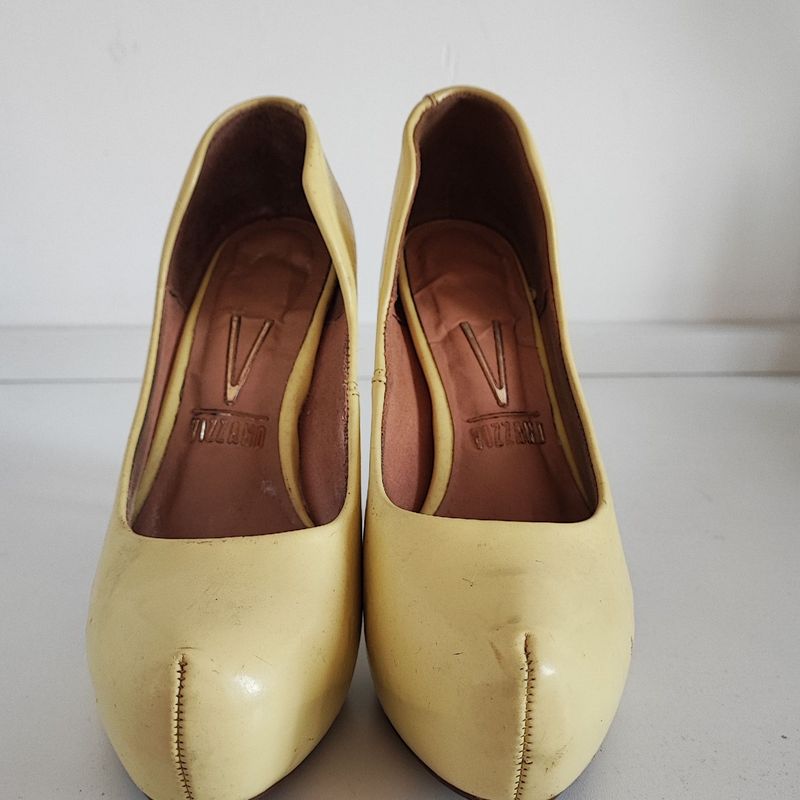 Sapato feminino 2024 amarelo vizzano